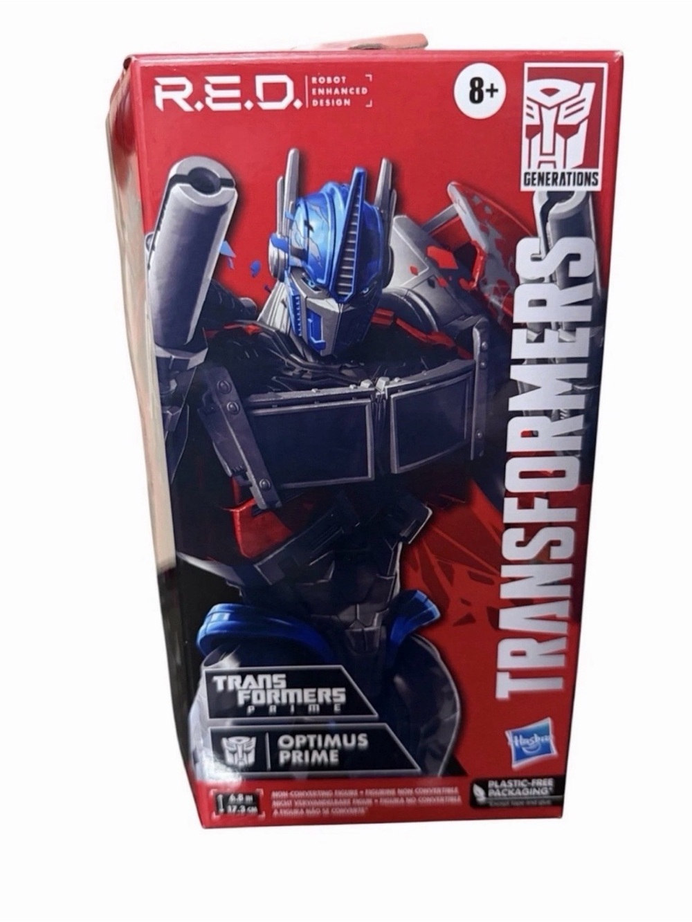 Transformers R.E.D. Optimus Prime Figure Hasbro New In Box Prime Series 2022